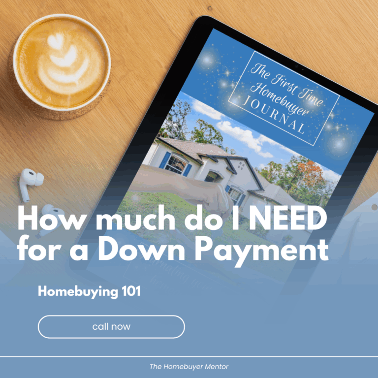 How much do I NEED for a Down Payment